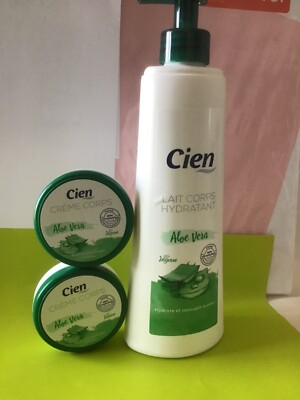 CIEN LAIT CORPS & CRME HYDRATANT APAISANTE ALOE VERA ( 2 x 400 & 50 ML |  eBay.de