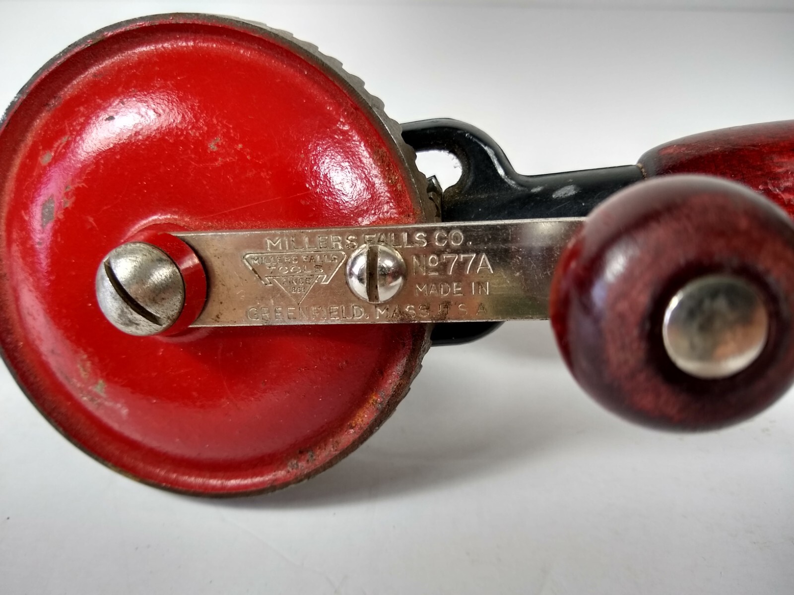 Millers Falls No. 77A Woodworker's Hand Crank Drill "Egg Beater" Style