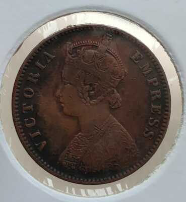 1895 BIKANIR VICTORIA EMPRESS ONE QUARTER ANNA RARE COPPER COIN | eBay