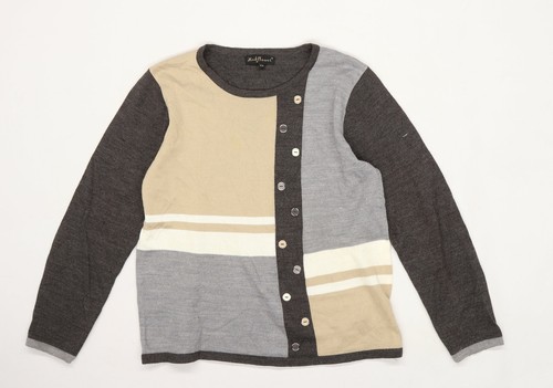 Mudflower Womens Grey Striped Knit 