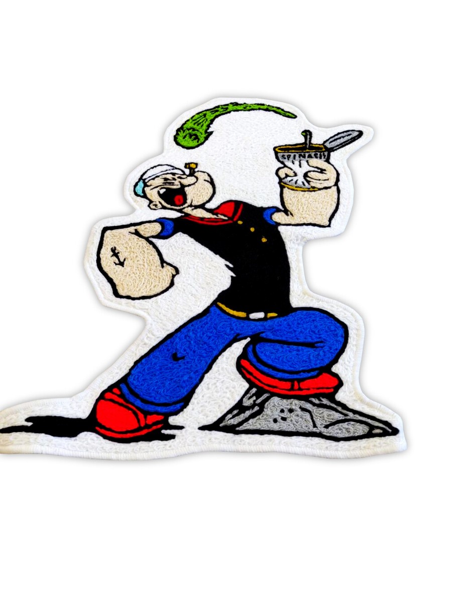 Popeye the Sailor Man Floor Mat Area Modern Wool Accent