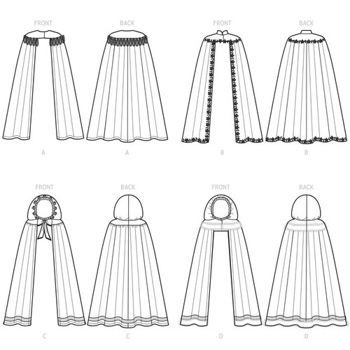 SIN CORTAR Simplicity 9626 patrón de costura mujer niño disfraz princesa capas capucha - Imagen 3 de 3