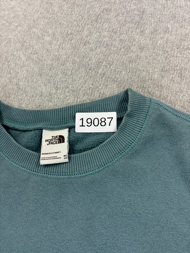 The North Face Cotton Blend Logo Crew Sweatshirt (Women's X-Small) Blue - Picture 4 of 12
