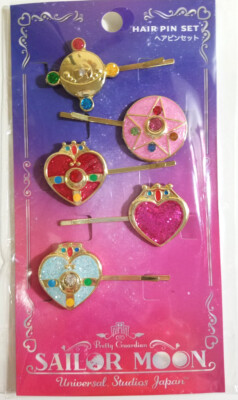 Sailor Moon - Universal Studios Japan USJ Hair Pin Bobby Pin SET of 5 Lockets