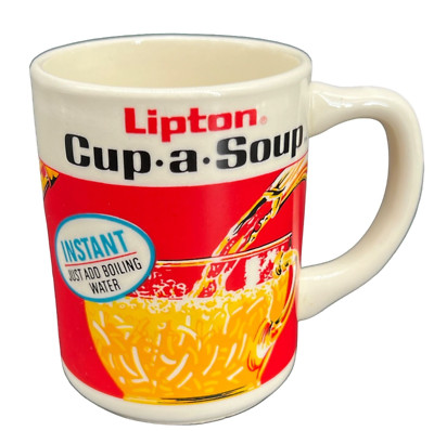 Vintage Lipton Instant Cup-A-Soup 8oz Ceramic Mug Cup