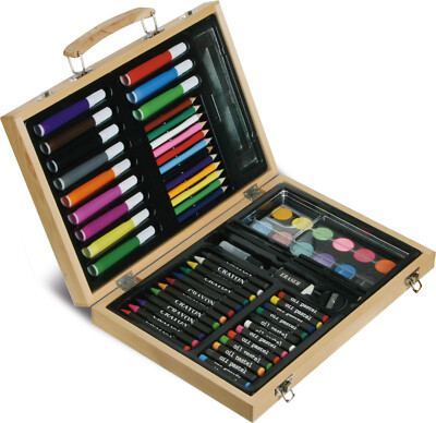 Set Muster Aquarelle Buntstifte Stifte Farben A Wax Ovp Holz Kinder