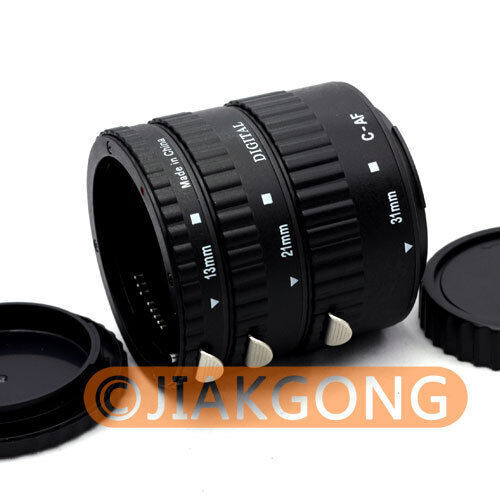 Macro Extension Tube Set (3 Rings) For Canon EOS DSLRs - 1D, 5D, 7D, 50D, 550D, Etc.
