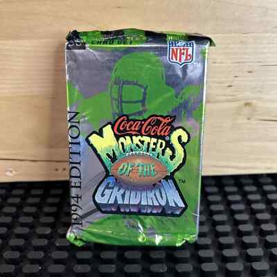 1994 Edition Coca-Cola Monsters Of The Gridiron Factory Sealed 5-card Set Pack!!