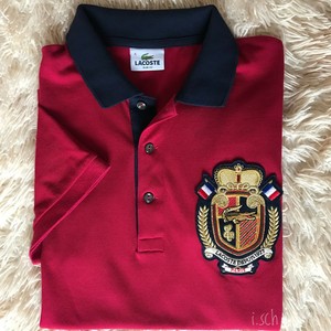 lacoste red polo t shirt