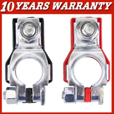 2PCS Car Battery Terminal Connector Post Positive Negative Heavy Duty Universal
