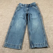 Levis Carpenter Denim Jeans Boys Size 5 Slim Adjustable Waist Hammer Loop