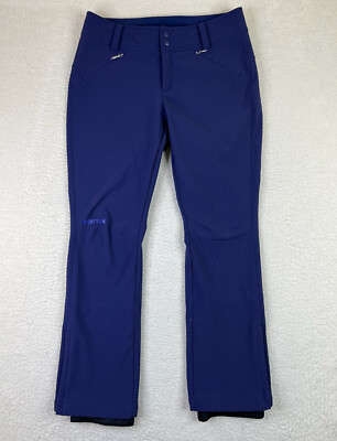 Marmot Kate Ski Pants Women's Large Blue Softshell Lined Snow Ski