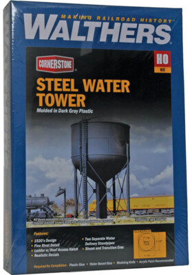 #ad #ad Walthers Cornerstone HO Scale Building Structure Kit Steel Water Tank $23.99