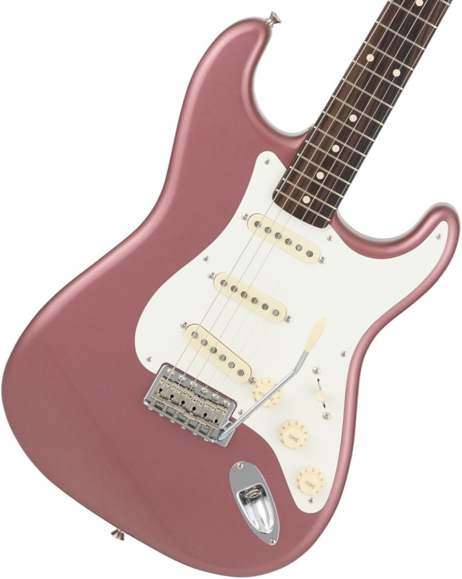 ギター Fender MIJ FSR Stratocaster Burgundy Fender Made in Japan FSR Collection Hybrid II Stratocaster