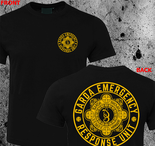 New Ireland Irish Cops Police swat Garda Emergency Response Unit T-shirt HQ - Picture 4 of 7