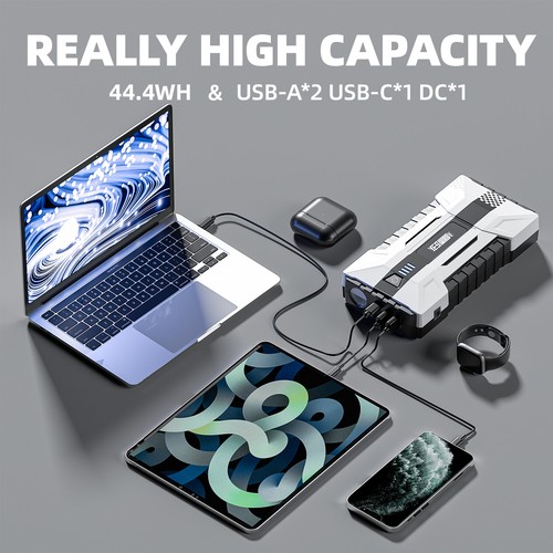 YESPER Car Battery Jump Starter Power Bank Battery Charger Booster Pack 1550A CA - Picture 5 of 11
