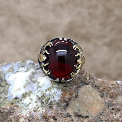 Solid 925 Sterling Silver Scorpion Ring With Onyx Stone - Men's Size 9.5, Made In Turkey - View #2