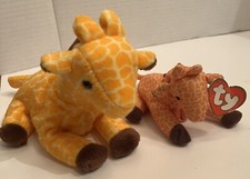 TY Beanie Babies 1995 TWIGS the Giraffe & Teenie Beanie TWIGS