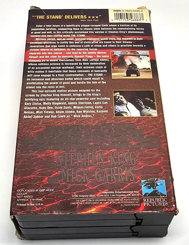 The Stand VHS 1995 Stephen King 2-Tape - Image 4 of 4