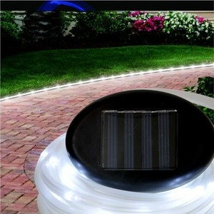 LED Solar Beleuchtung Außenlicht LxD 700x0,8 cm Terrasse Leuchte