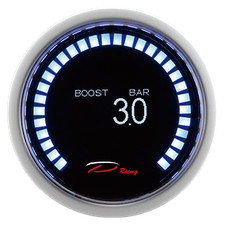 Manometro Strumento 52mm DEPO Pressione Turbo -1+3 BAR DIGITALE OLED DISPLAY