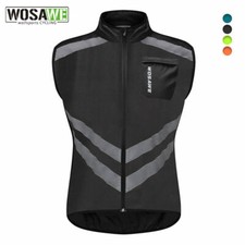 WOSAWE Fahrrad Radweste Reflektierende MTB Laufweste Atmungsaktiv Warn Gilet