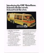 1973 Gmc Mortorhome Vintage Print Ad
