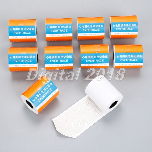 10 Rolls 50mm*20m Thermal Printing Paper for ECG/EKG Machine Patient Monitor - Picture 5 of 10