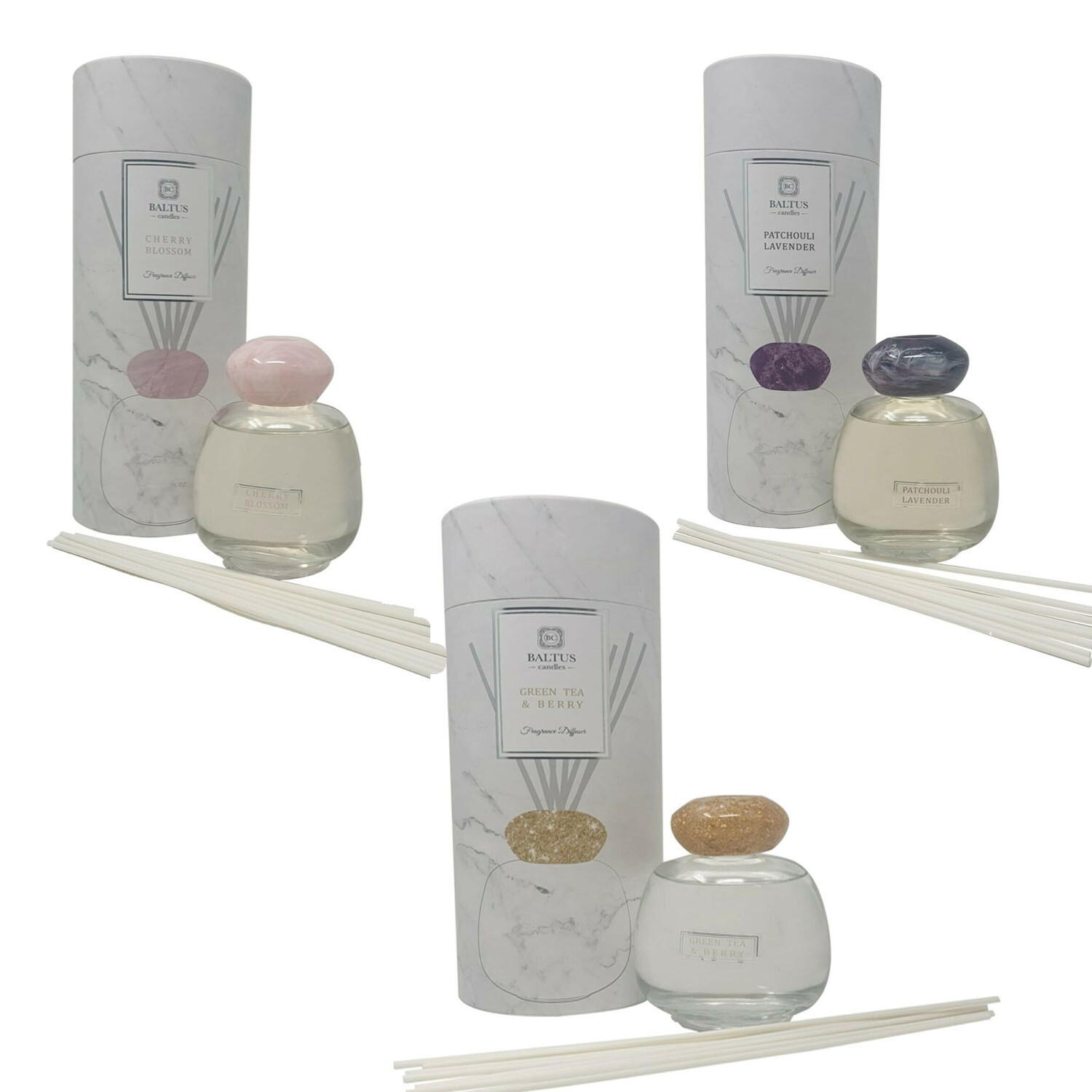 Baltus Scented Oil Reed Diffuser Refill Set with Replacement Reed ...