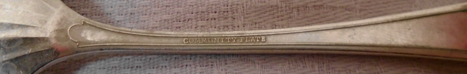 Set of 2 Oneida Community Silver plate Flatware GEORGIAN Salad Forks 1912
