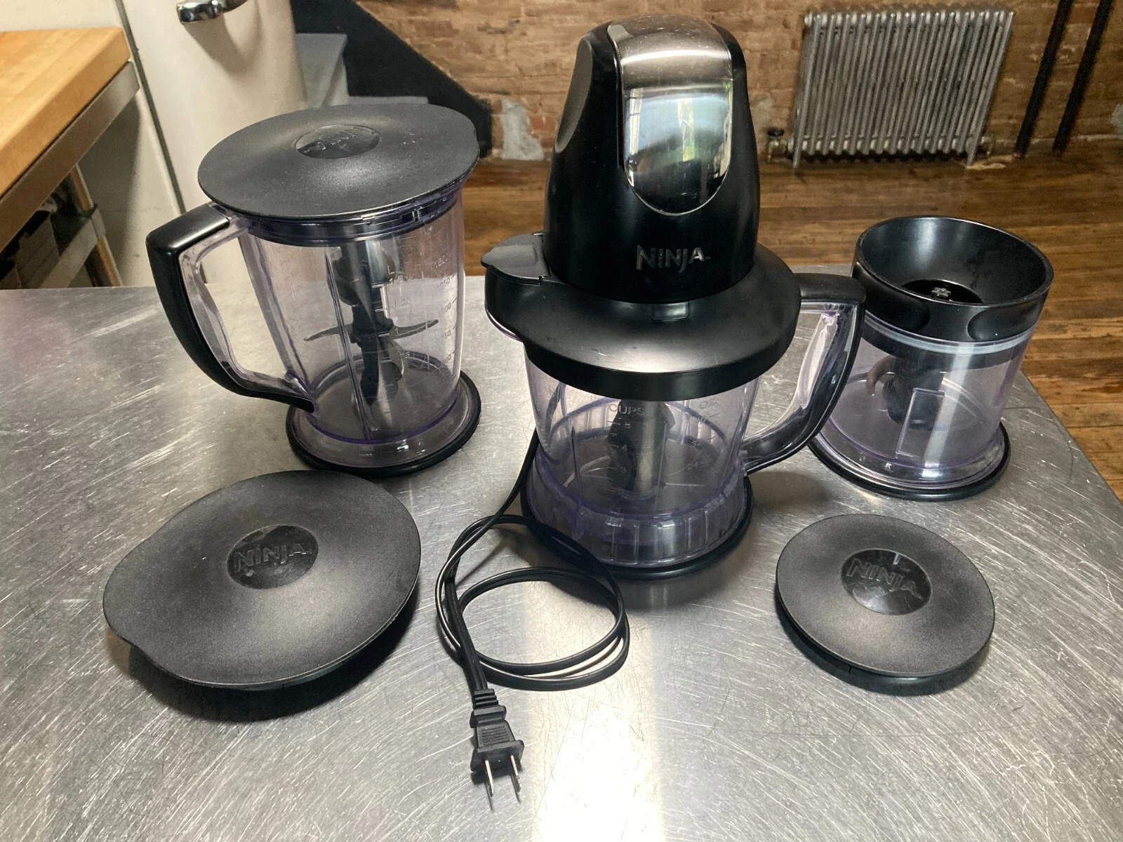 Ninja QB1004 Master Prep Pro Blender Food Processor Set 16oz 40oz 48oz - USED