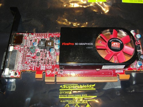 HP ATI Firepro 3D Graphics V3800 Video Card. Hp Spare Part #: 608886-001 - Picture 5 of 6