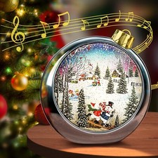 Big Christmas Snow Globes Lighted,6H Timer Snow Globes Bling Snow Globes Chri...