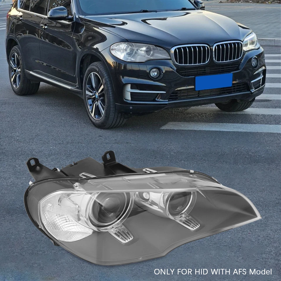 Passenger Side For 2011-2013 BMW X5 Adaptive Xenon/HID Headlight Headlamp w/AFS Foto 2 de 4