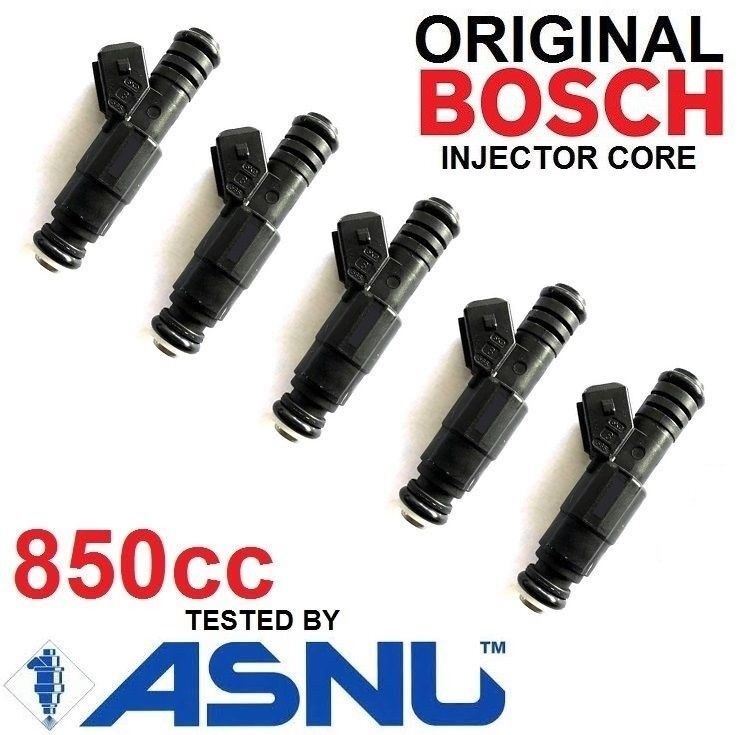 5 Bosch Fuel Injectors for VOLVO 850 2.5 TURBO S60 80lb 81lb EV1 850cc E85 5 Bosch Fuel Injectors for VOLVO 850 2.5 TURBO S60 80lb 81lb EV1 850cc E85