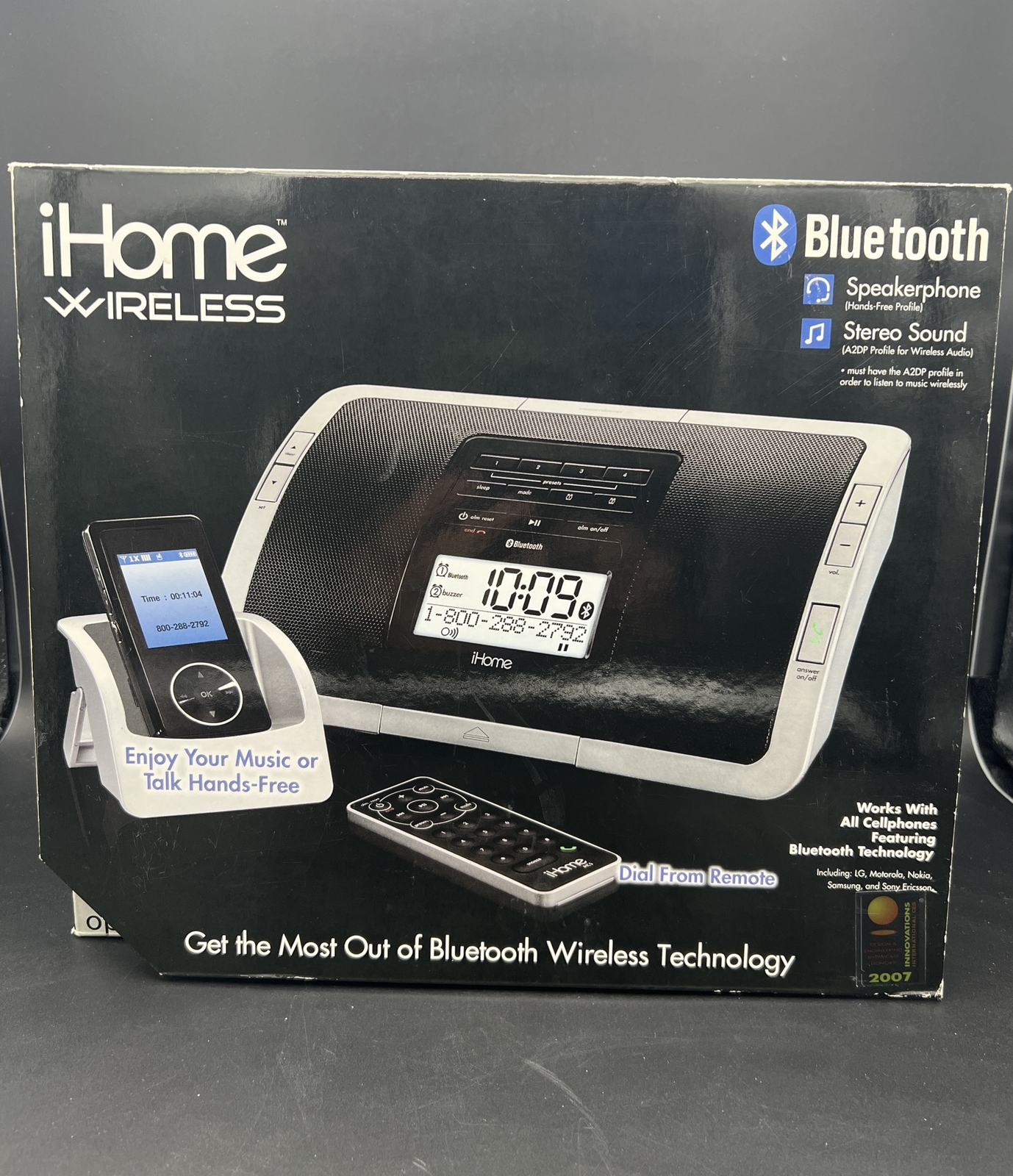 iHome iHC5S Clock Radio Bluetooth Wireless Technology - New Open Box Never Used