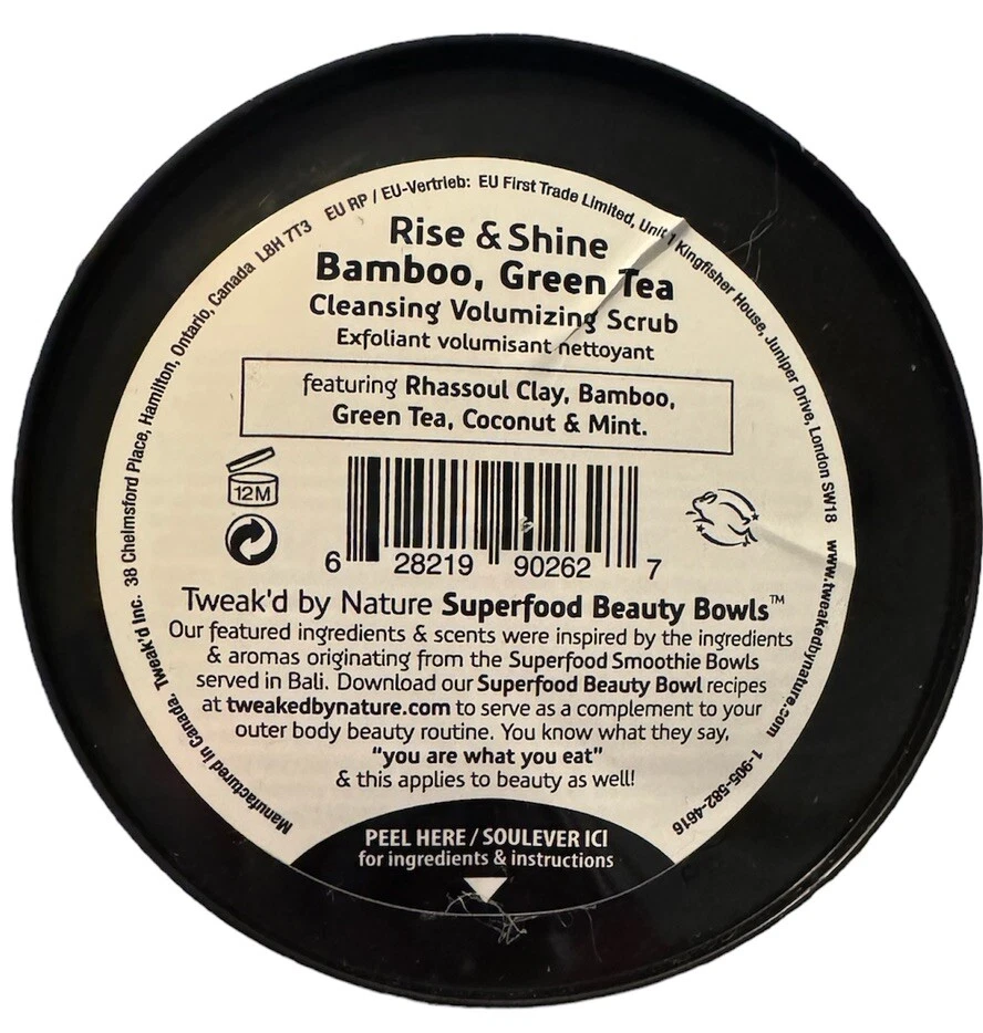 Tweak’d By Nature Bamboo Green Tea Rise & Shine Cleansing Volumizing Scrub 16 oz - Image 3 of 3