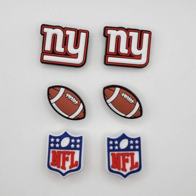 NFL New York Giants Football Team For Crocs Shoe Charms Jibbitz pieces 