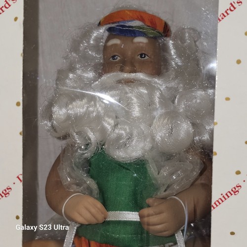 DILLARD'S CHRISTMAS Ornament Figurine Decor 7" SANTA CLAUS surfing at the beach - Picture 4 of 4