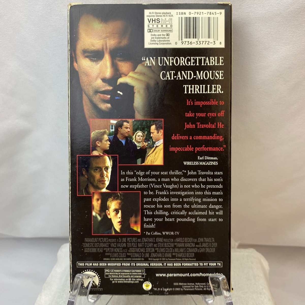 Domestic Disturbance (2001) VHS Video - John Travolta, Vince