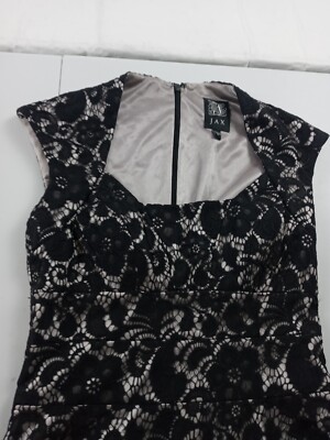 Jax Dress Women 2 Black Lace Embroidered Floral Vintage Knee Length Classic | eBay Jax Dress Women 2 Black Lace Embroidered Floral Vintage Knee Length Classic | eBay