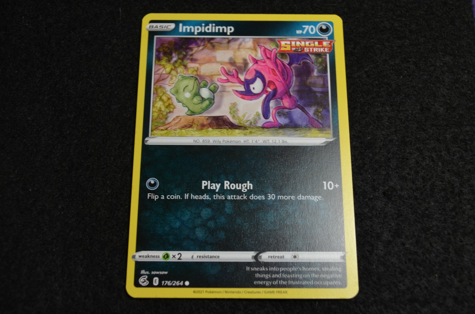 POKEMON FUSION STRIKE IMPIDIMP 176/264 NM/Mint PACK FRESH