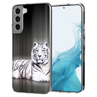 Total Guard Cover Case for Samsung Galaxy S22 5G, White Tiger
