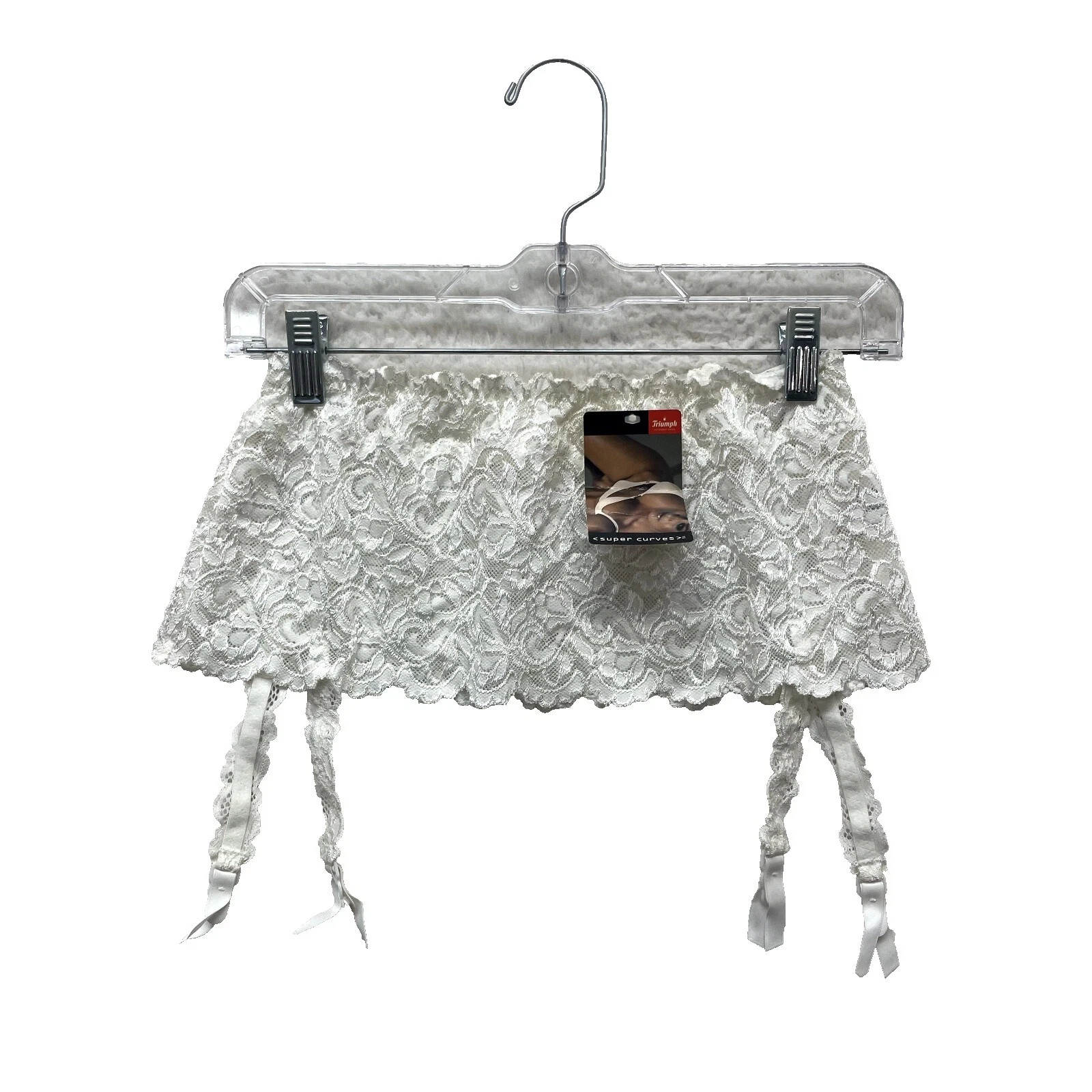 White Vintage Garter Belts for Women