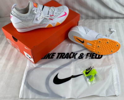 NEW Size 9/10.5 Nike Pole Vault Elite White Black Laser Orange Mens Womens Shoes