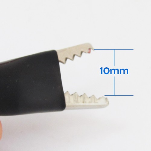 1pc 50cm SAE DC Power to Dual 45mm Large Alligator Clip 18AWG Automotive Cable - Picture 4 of 6