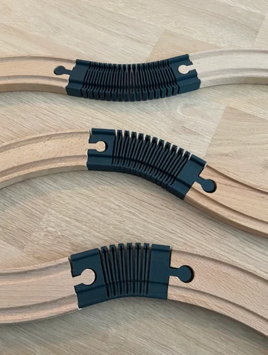 3er SET Flexibles Gleis für Brio | IKEA-Lillabo | Playtive-Holzeisenbahnen