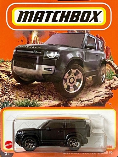 Land Rover Defender 90 2020 Matchbox negro - Imagen 3 de 5