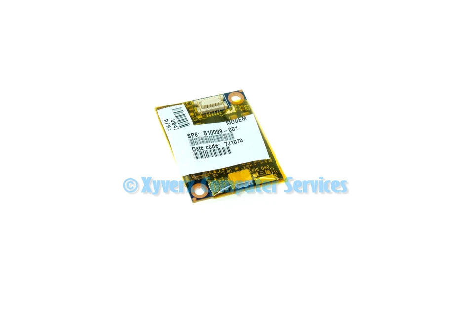 510099-001 PK010001V00 GENUINE OEM HP MODEM CARD ELITEBOOK 8540P (CA78) - Image 2 of 2