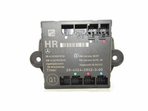 Mercedes Benz E W212 Tür Steuergerät Hinten R. Rear R. SIDE DOOR CONTROL